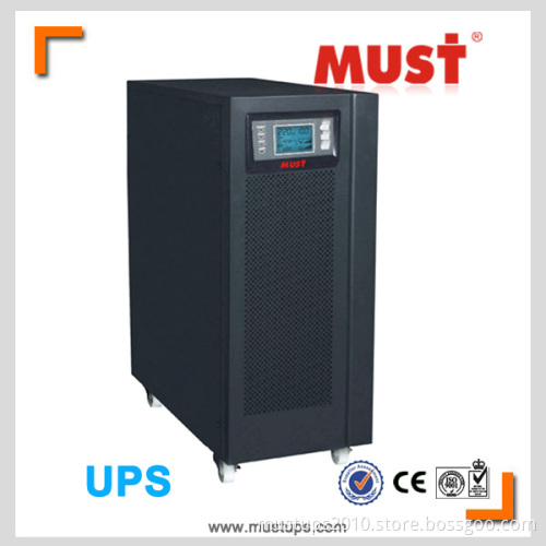 6kVA 10kVA 15kVA 20kVA 380VAC 220VAC Online UPS Pure Sine Wave UPS